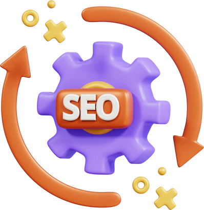 seo process 3d icon